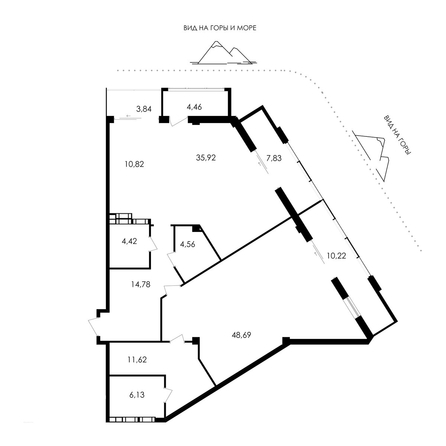 
  Продается апартамент 163.29 м², в АО Парк Плаза. Фото 1.