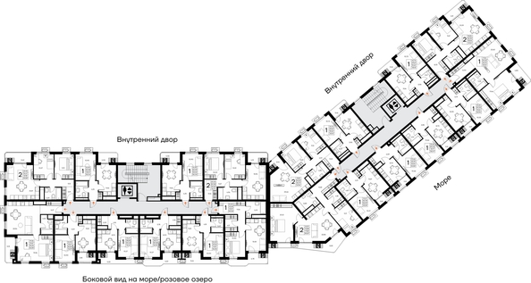 
  Продается 2-комн. квартира 57.41 м², в ЖК Прибрежный дом. Фото 1.