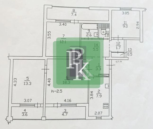 
  Продается 4-комн. квартира 88.4 м². Фото 21.