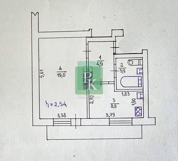 
  Продается 1-комн. квартира 36.8 м². Фото 23.