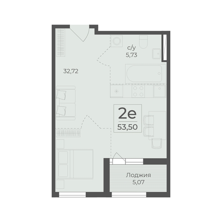 
  Продается 2-комн. квартира 53.5 м², в ЖК Ботаника, сек 1-2. Фото 2.