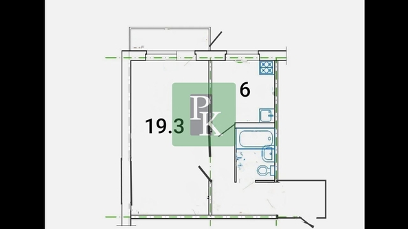 
  Продается 1-комн. квартира 32.8 м². Фото 2.
