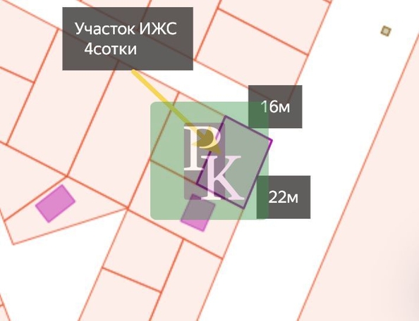 
  Продается земельный участок 4 сотки. Фото 8.