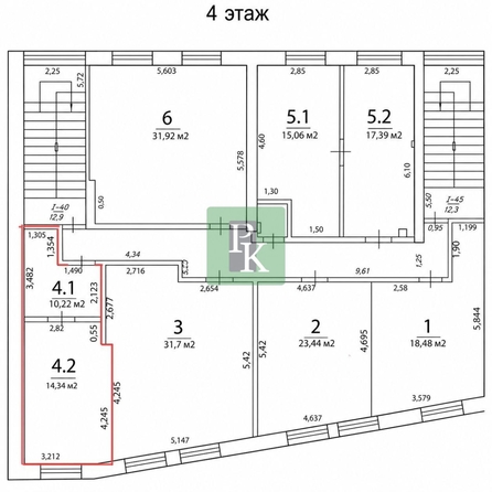 
  Сдается офис 24.6 м². Фото 9.