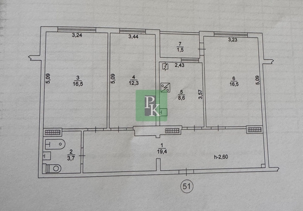 
  Продается 3-комн. квартира 88 м². Фото 12.