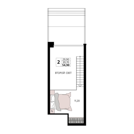 
  Продается апартамент 54.9 м², в АК Атлантис Космос Крым. Фото 1.