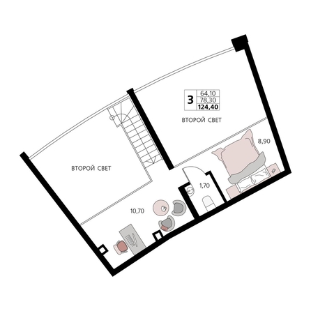 
  Продается апартамент 124.4 м², в АК Атлантис Космос Крым. Фото 1.