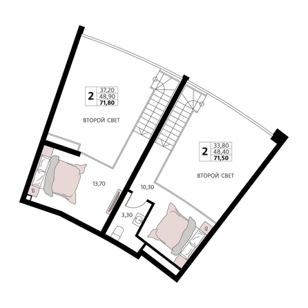 
  Продается апартамент 71.8 м², в АК Атлантис Космос Крым. Фото 1.
