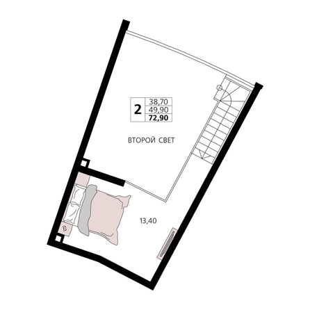 
  Продается апартамент 72.9 м², в АК Атлантис Космос Крым. Фото 1.
