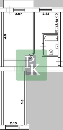 
  Продается 2-комн. квартира 42.8 м². Фото 14.