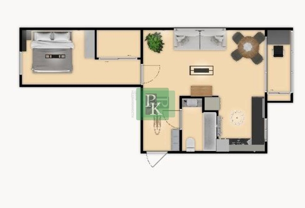 
  Продается 2-комн. квартира 45 м². Фото 40.