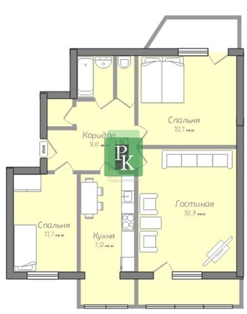 
  Продается 3-комн. квартира 66.8 м². Фото 20.