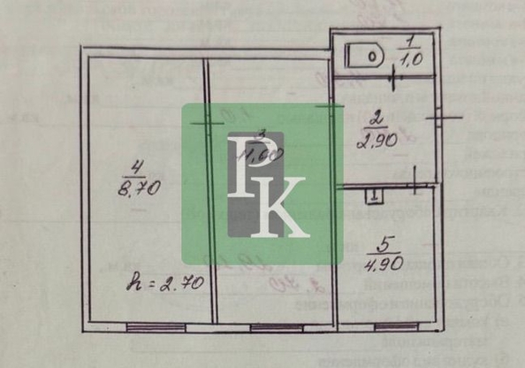 
  Продается 2-комн. квартира 29 м². Фото 16.