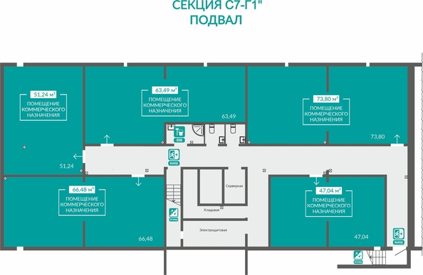 
  Продается универсальное помещение 63.49 м², в ЖК Абрикос - 2. Фото 1.