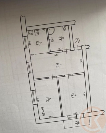 
  Продается 3-комн. квартира 50.5 м². Фото 1.