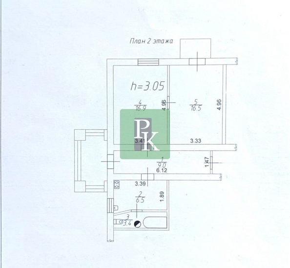 
  Продается 2-комн. квартира 55.3 м². Фото 31.