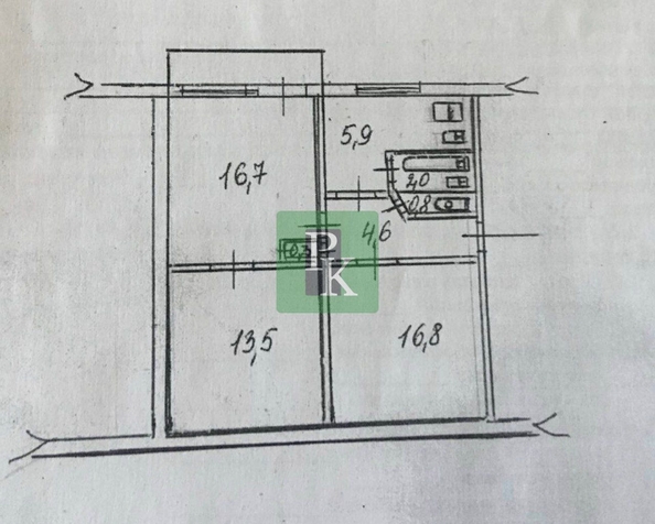 
  Продается 3-комн. квартира 61.7 м². Фото 21.