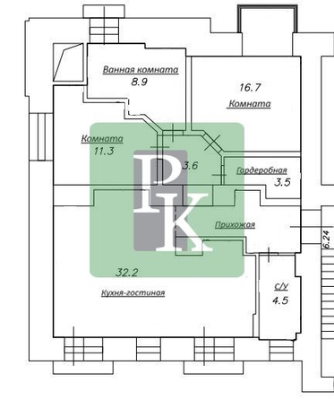 
  Продается 3-комн. квартира 85.5 м². Фото 27.