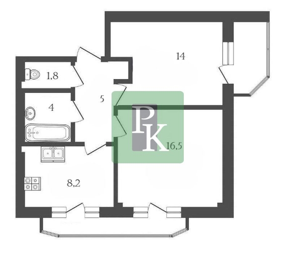 
  Продается 2-комн. квартира 50 м². Фото 29.