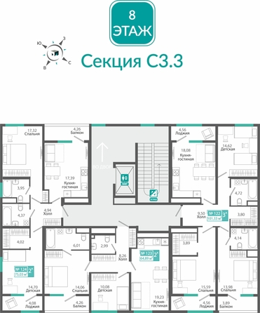 
  Продается 2-комн. квартира 75.03 м², в ЖК Розмарин. Фото 1.