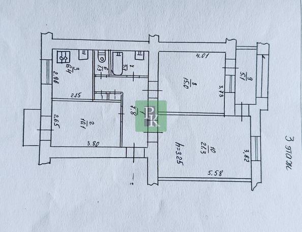 
  Продается 3-комн. квартира 68.8 м². Фото 37.