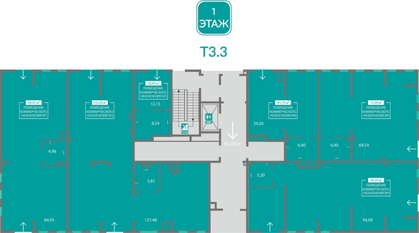 
  Продается универсальное помещение 99.29 м², в ЖК Благо. Фото 1.