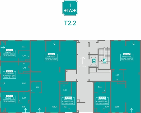 
  Продается универсальное помещение 36.39 м², в ЖК Благо. Фото 1.