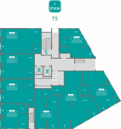 
  Продается универсальное помещение 66.36 м², в ЖК Благо. Фото 1.