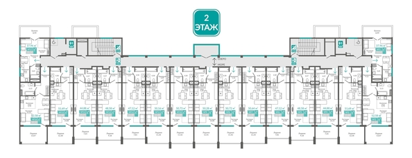 
  Продается номер в отеле 44.88 м², в ГК Золотые пески. Фото 1.