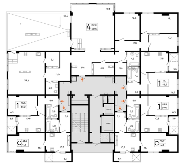 
  Продается 1-комн. квартира 45.1 м², в ЖК Поэма. Фото 1.