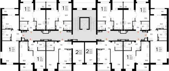 
  Продается 1-комн. квартира 36.8 м², в ЖК Утёсов. Фото 1.