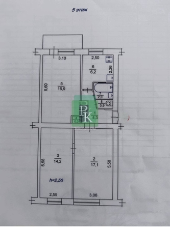 
  Продается 3-комн. квартира 62 м². Фото 10.