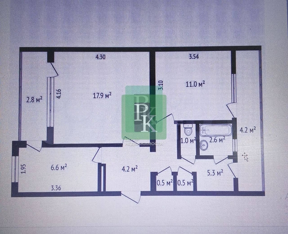 
  Продается 2-комн. квартира 63.4 м². Фото 22.