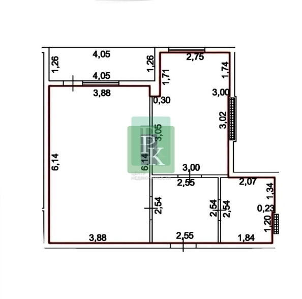 
  Продается 1-комн. квартира 49.2 м². Фото 25.