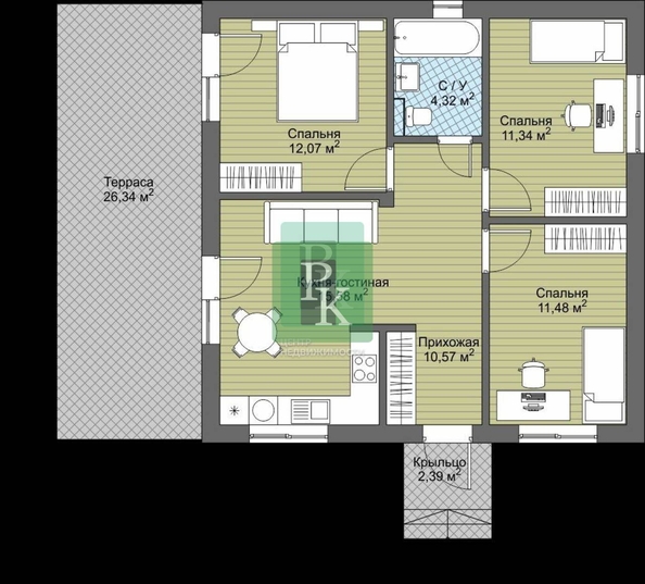 
  Продается дом 80 м². Фото 12.