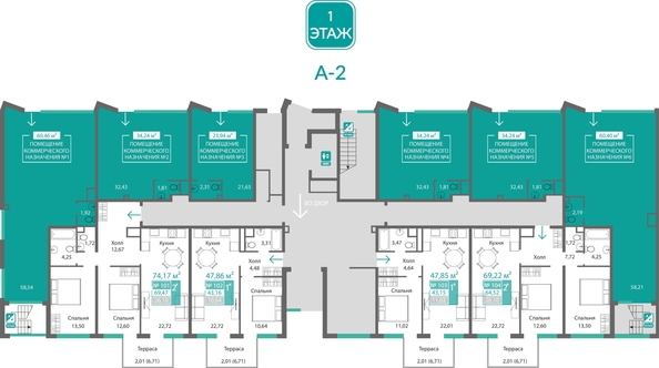 
  Продается 1-комн. квартира 43.16 м², в ЖК Подсолнух. Фото 1.