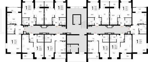 
  Продается 1-комн. квартира 34.5 м², в ЖК Утёсов. Фото 1.