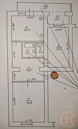 
  Продается 2-комн. квартира 52.3 м². Фото 25.