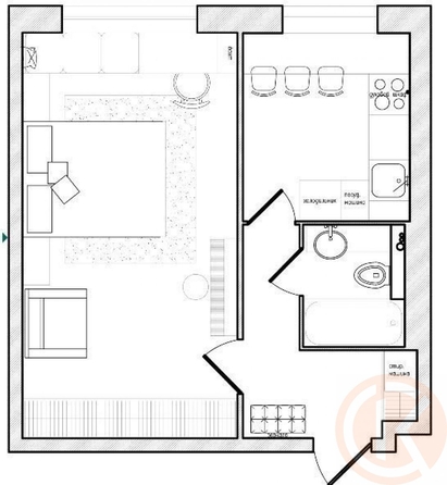 
  Продается 1-комн. квартира 33 м². Фото 1.