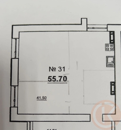 
  Продается 2-комн. квартира 55.7 м². Фото 5.