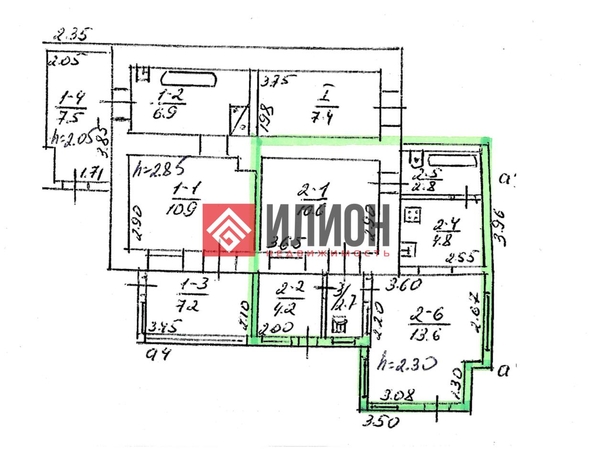 
  Продается 3-комн. квартира 64.7 м². Фото 26.