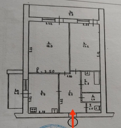
  Продается 2-комн. квартира 50 м². Фото 22.