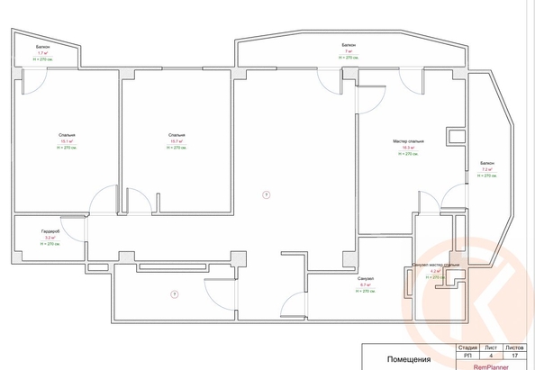 
  Продается апартамент 112.4 м². Фото 16.