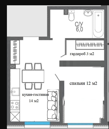 
  Продается 1-комн. квартира 35 м². Фото 19.