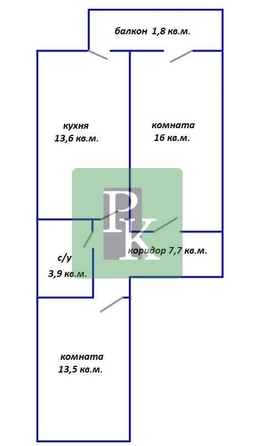 
  Продается 2-комн. квартира 60.8 м². Фото 22.