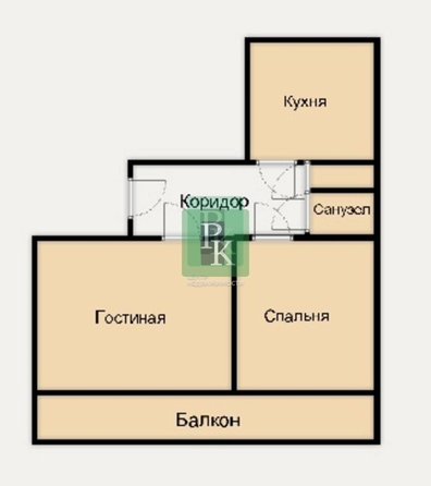 
  Продается 2-комн. квартира 50 м². Фото 19.