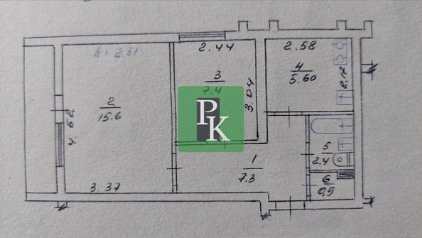
  Продается 2-комн. квартира 40.6 м². Фото 12.