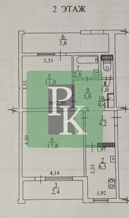 
  Продается 2-комн. квартира 55.6 м². Фото 16.