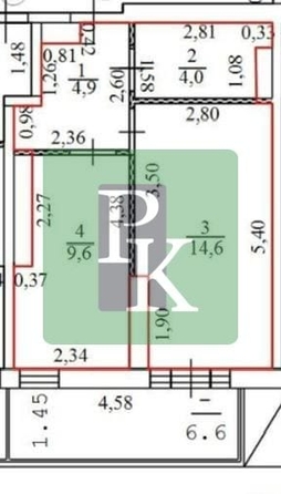 
  Продается 1-комн. квартира 33.1 м². Фото 27.