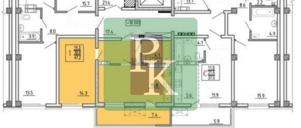 
  Продается 1-комн. квартира 47 м². Фото 9.